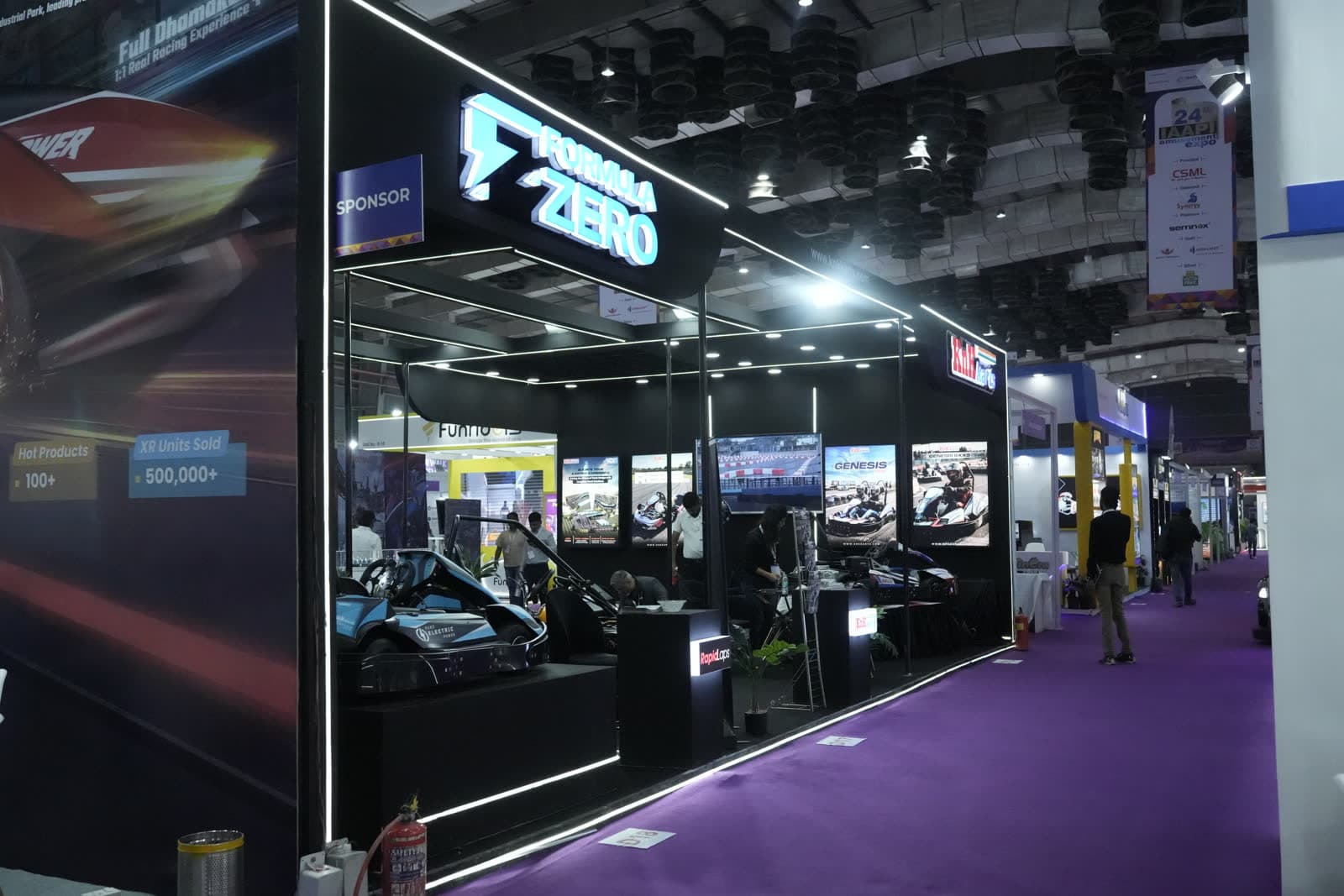 Formula-Zero exhibition booth