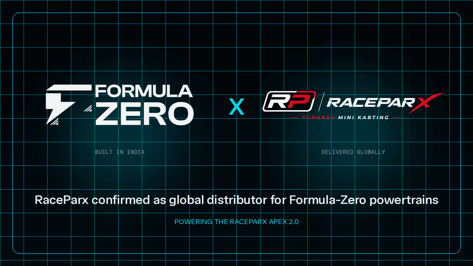 Formula-Zero and RaceParX global distribution partnership for commercial electric karting
