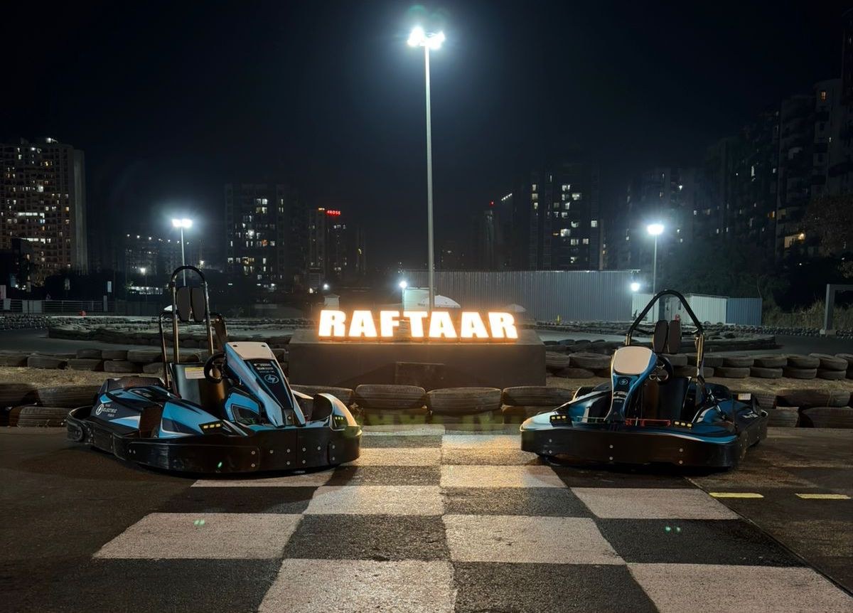 Formula-Zero electric karts on demo at Raftaar Theme Park, Pune